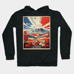 Auvergne France Tourism Poster Hoodie